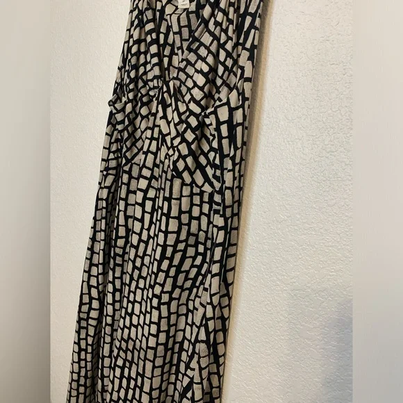 Kenneth Cole Women Sz 3X Sleeveless Black & Tan Geometric Print Career - Picture 8 of 8